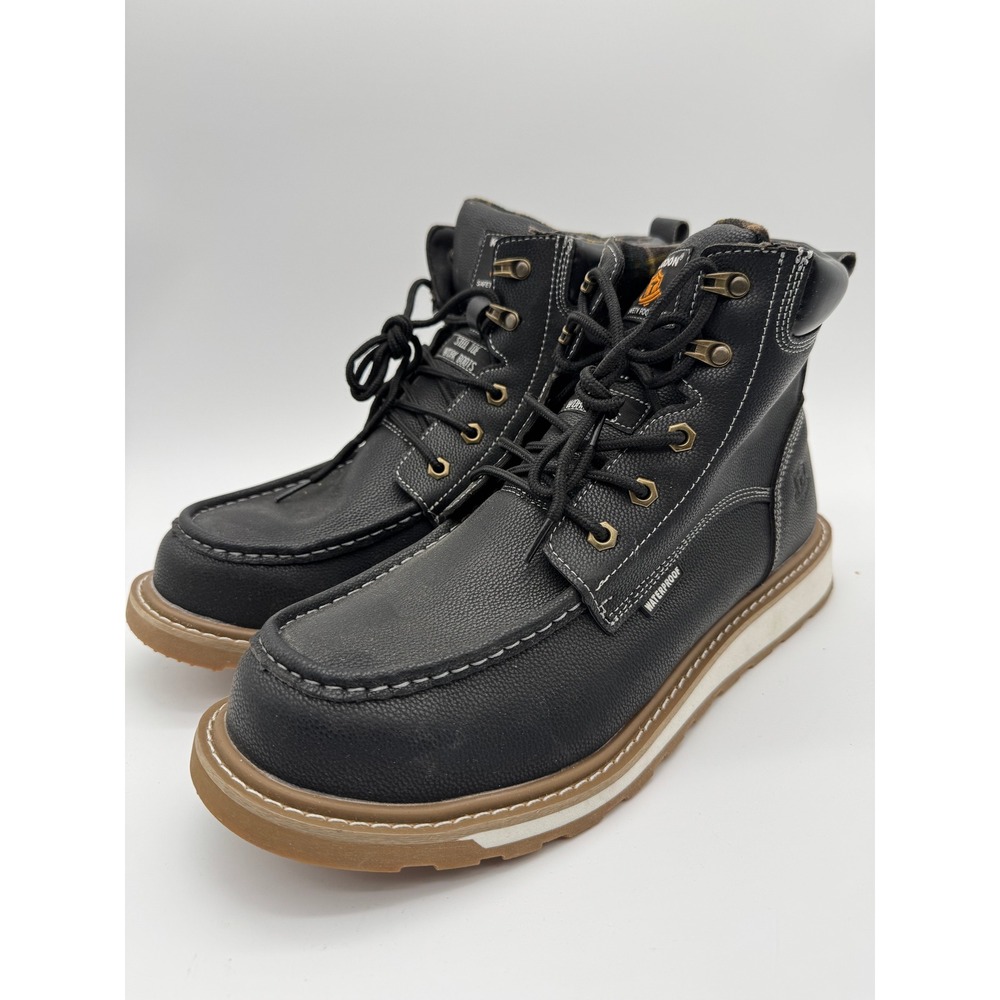 Waterproof Work Boots Black Mens‎ 14 Steel Toe Kelodon